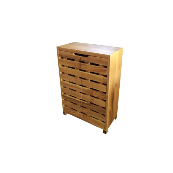 rak lemari sepatu jati wooden shoe cabinet ia-1001