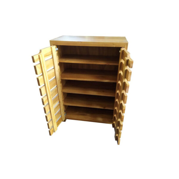 rak lemari sepatu jati wooden shoe cabinet ia-1001