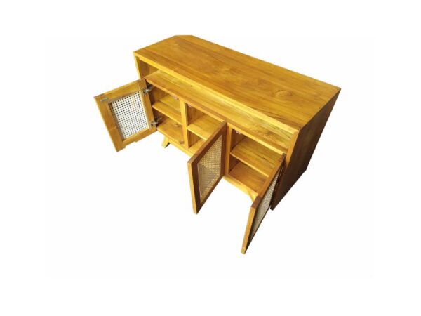 lemari buffet kombinasi rotan ia-821 c